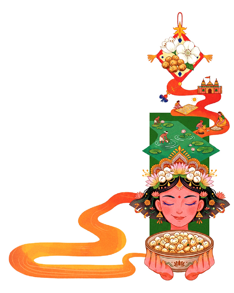 Illustrated Bihar harvest